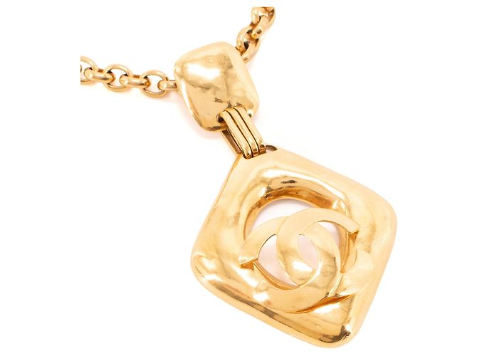 CHANEL - Collana CC Chanel in metallo dorato vintage D'oro - vista 2