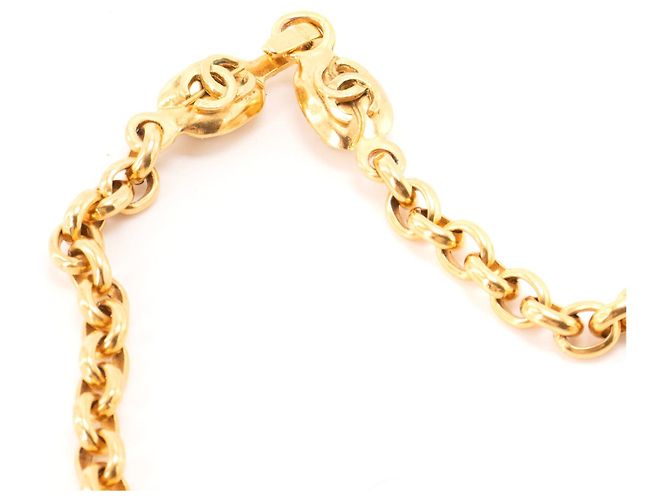 CHANEL - Collana CC Chanel in metallo dorato vintage D'oro - vista 4