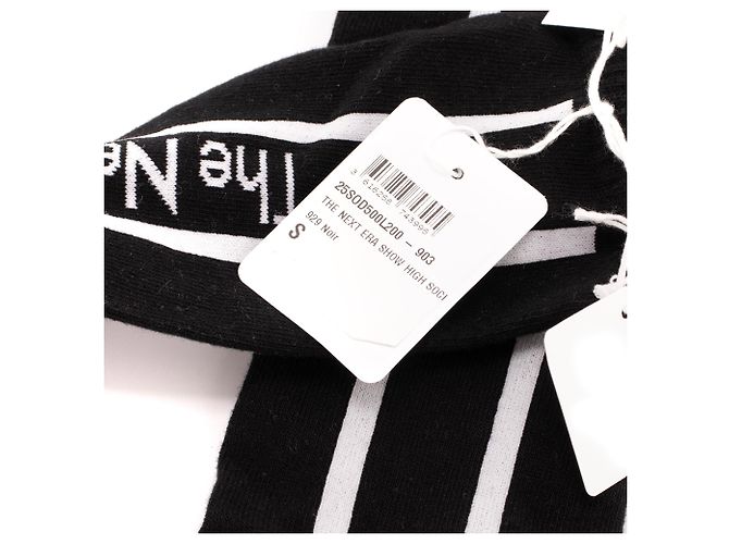DIOR - Calze The Next Era Dior in cotone nero e bianco (S) - vista 3