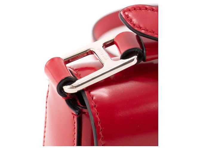 PRADA - Sac à bandoulière Spazzolato Prada en cuir lisse rouge - vista 7
