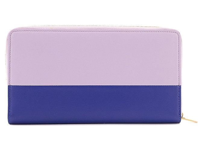 Céline CELINE - Portafoglio grande Celine in pelle liscia viola e blu Porpora - vista 2