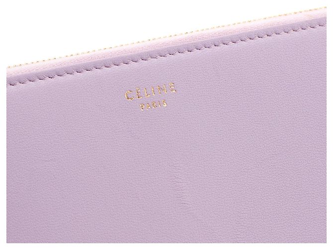 Céline CELINE - Portafoglio grande Celine in pelle liscia viola e blu Porpora - vista 4