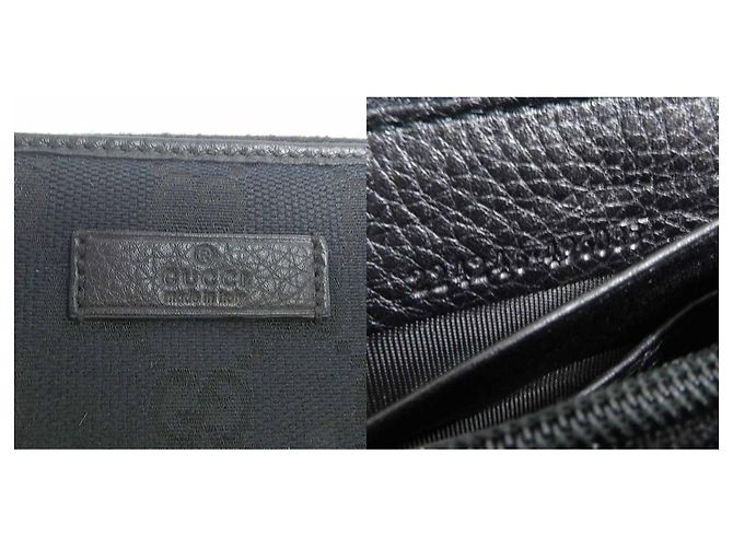 Gucci Langer Geldbeutel aus GG-Canvas Schwarz - Ansicht 5