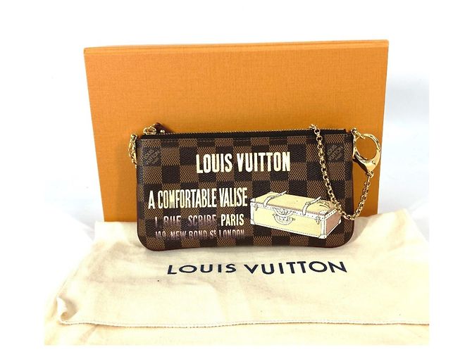 Louis Vuitton Damier Pochette Mila MM Accessory Pouch Brown Damier ebene - view 15