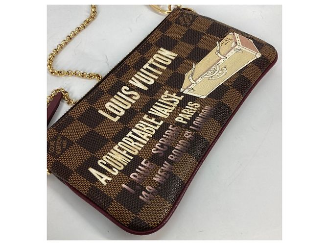 Louis Vuitton Damier Pochette Mila MM Accessory Pouch Brown Damier ebene - view 8