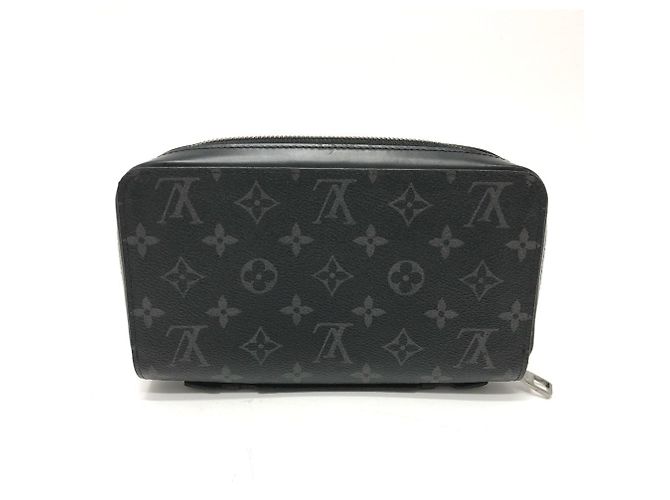 Louis Vuitton Monogram Eclipse Zippy XL Long Wallet Black - view 2