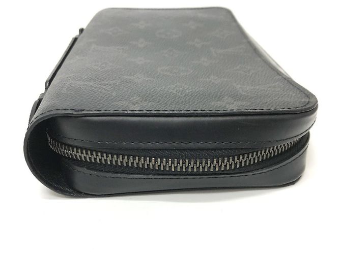 Louis Vuitton Monogram Eclipse Zippy XL Long Wallet Black - view 3