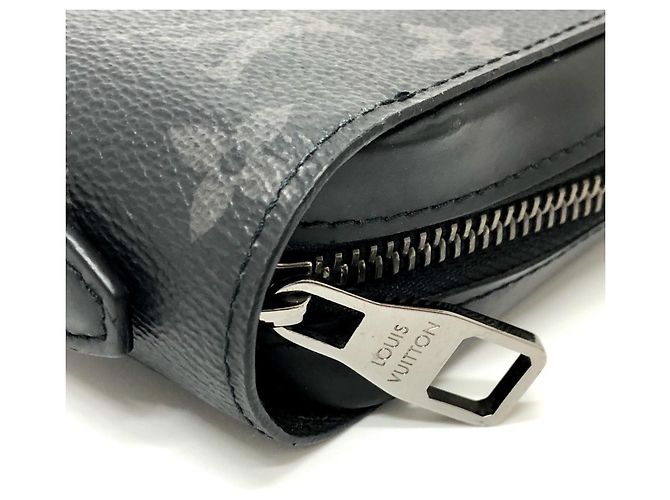 Louis Vuitton Monogram Eclipse Zippy XL Long Wallet Black - view 5