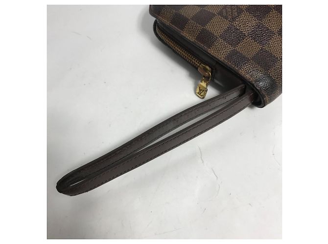 Borsa Saint Louis Second Damier Louis Vuitton Marrone Damier ebene - vista 10