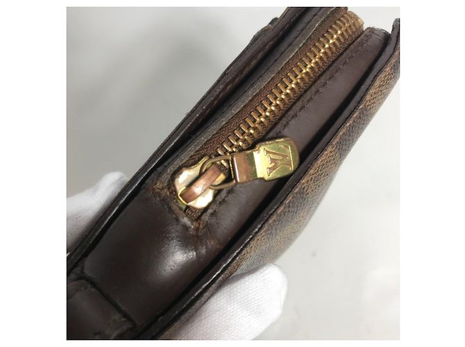 Borsa Saint Louis Second Damier Louis Vuitton Marrone Damier ebene - vista 11