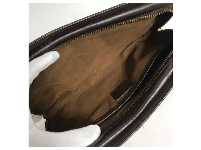Borsa Saint Louis Second Damier Louis Vuitton Marrone Damier ebene - vista 14