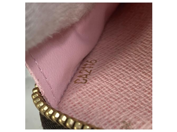 Portafoglio Lungo Clemence Monogramma Louis Vuitton Rosa - vista 12