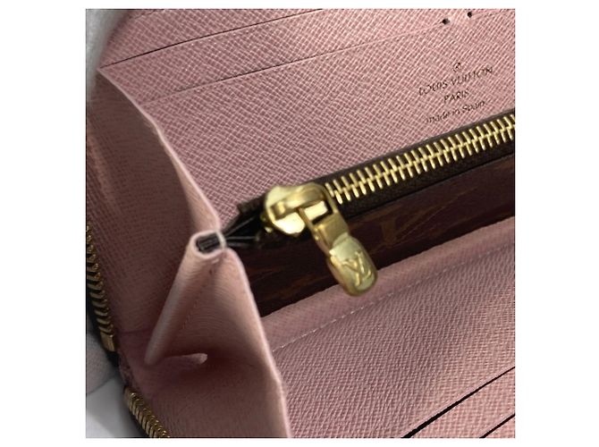 Portafoglio Lungo Clemence Monogramma Louis Vuitton Rosa - vista 7