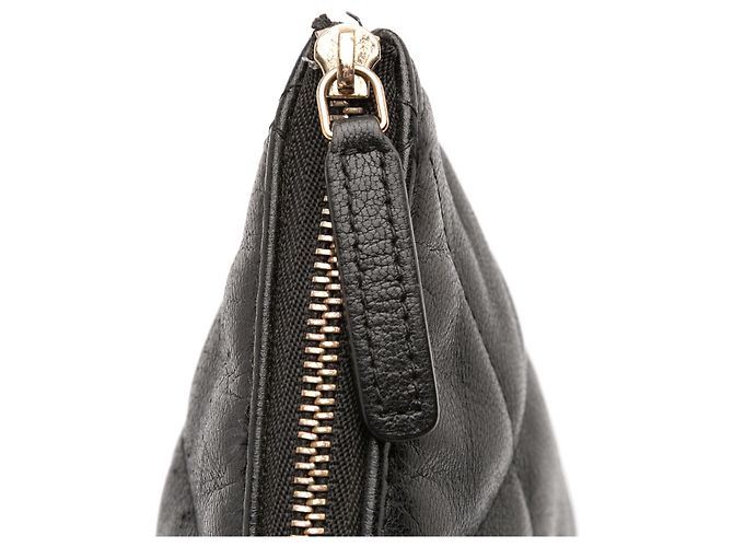 Clutch Chanel 19 O in pelle di capra nera grande Nero - vista 8