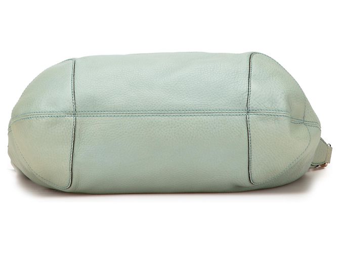 Borsa a spalla in pelle blu Soho con catena Gucci Blu chiaro - vista 3