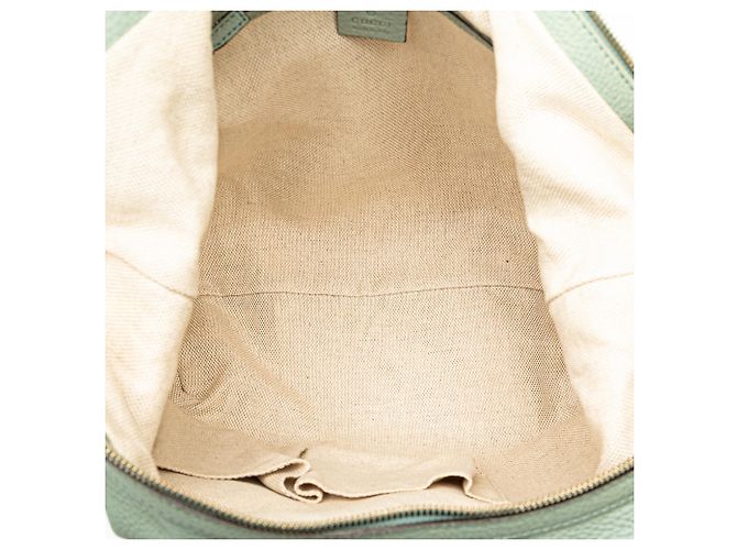 Borsa a spalla in pelle blu Soho con catena Gucci Blu chiaro - vista 4