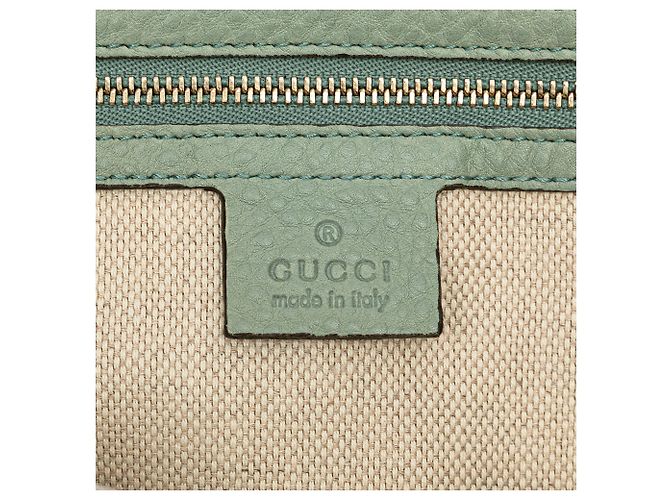 Borsa a spalla in pelle blu Soho con catena Gucci Blu chiaro - vista 6