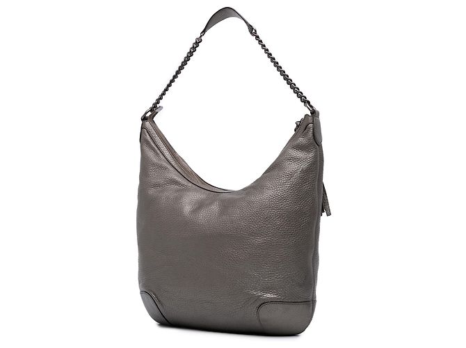 Borsa a Spalla Soho in Pelle Metallizzata Argento di Gucci - vista 2