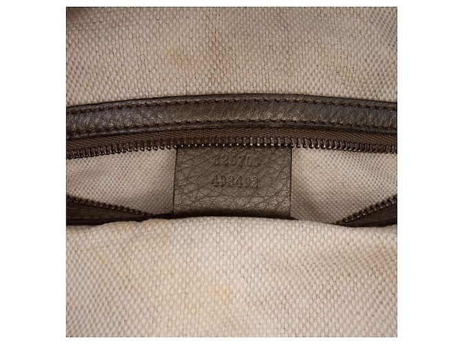 Borsa a Spalla Soho in Pelle Metallizzata Argento di Gucci - vista 6