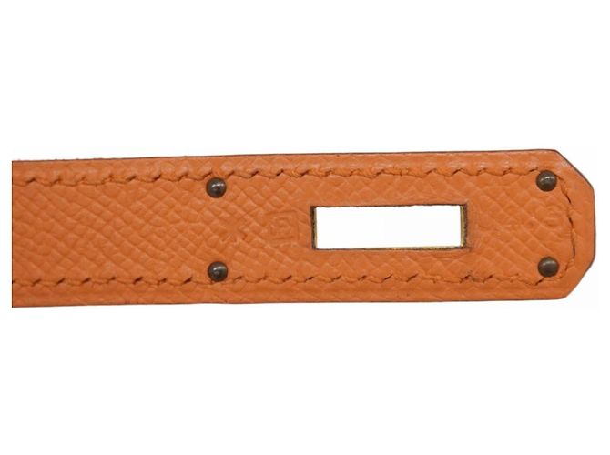 Borsa Hermès Kelly 28 in pelle mango - vista 14