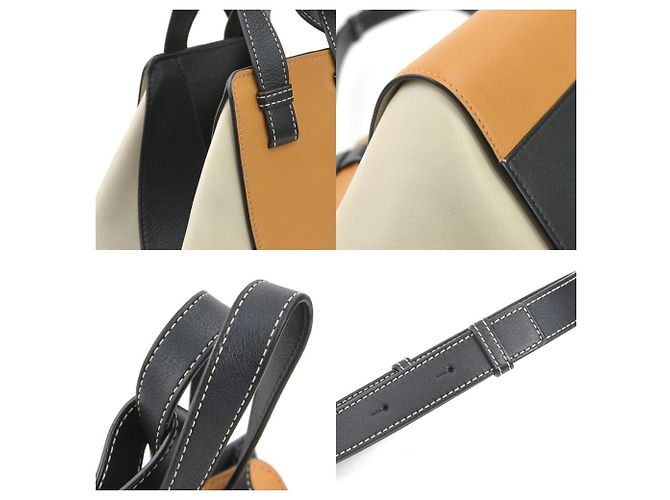 Borsa a mano in pelle Hammock Small di Loewe Marrone Nero Grigio - vista 3