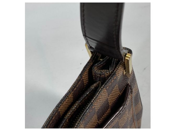 Borsa a Spalla Damier Aubergine Louis Vuitton Marrone Damier ebene - vista 10