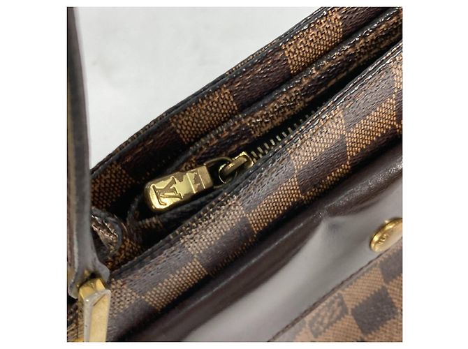 Borsa a Spalla Damier Aubergine Louis Vuitton Marrone Damier ebene - vista 11