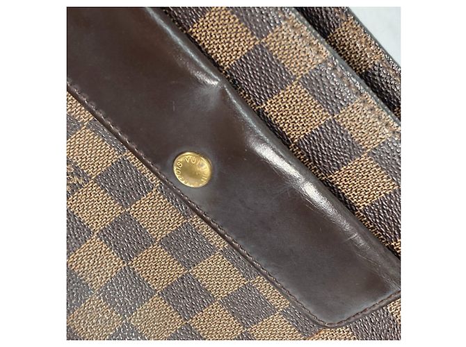 Borsa a Spalla Damier Aubergine Louis Vuitton Marrone Damier ebene - vista 12