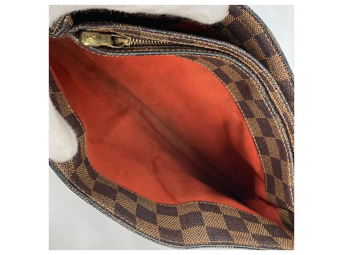 Borsa a Spalla Damier Aubergine Louis Vuitton Marrone Damier ebene - vista 13