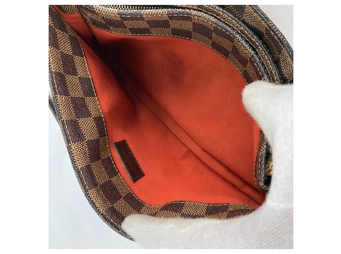Borsa a Spalla Damier Aubergine Louis Vuitton Marrone Damier ebene - vista 14