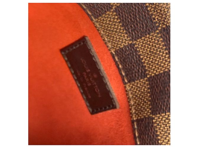 Borsa a Spalla Damier Aubergine Louis Vuitton Marrone Damier ebene - vista 15