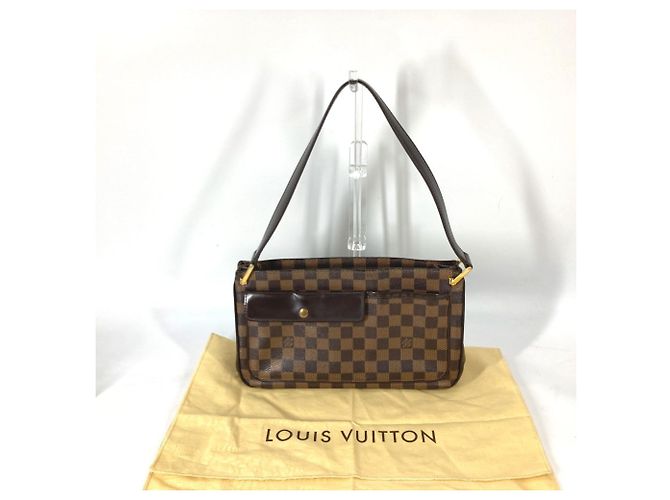 Borsa a Spalla Damier Aubergine Louis Vuitton Marrone Damier ebene - vista 17