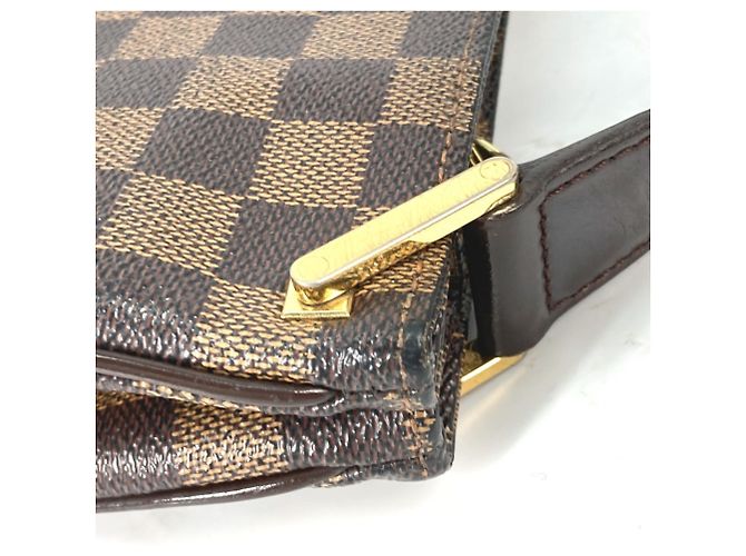 Borsa a Spalla Damier Aubergine Louis Vuitton Marrone Damier ebene - vista 7