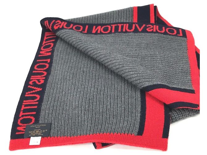 Bufanda LV Generation Louis Vuitton Castaño Roja - vista 5