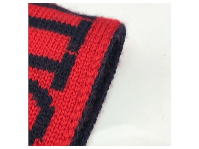 Bufanda LV Generation Louis Vuitton Castaño Roja - vista 8