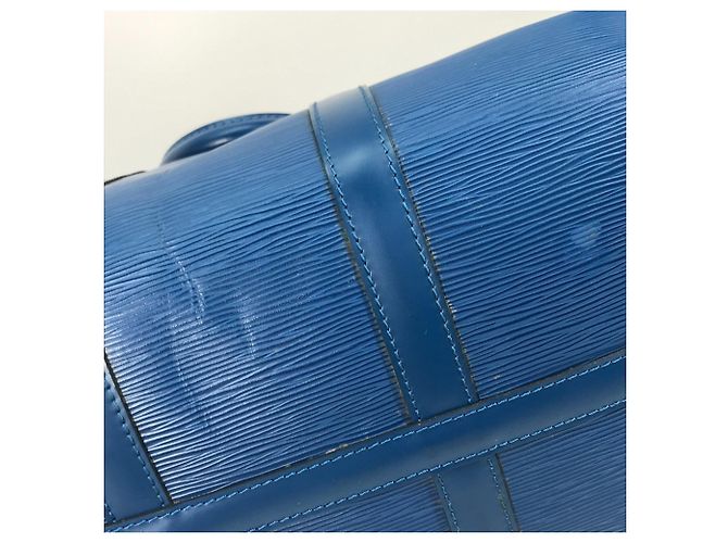 Borsa da viaggio Keepall 45 in pelle Epi Louis Vuitton Blu - vista 10