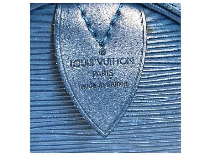 Borsa da viaggio Keepall 45 in pelle Epi Louis Vuitton Blu - vista 12