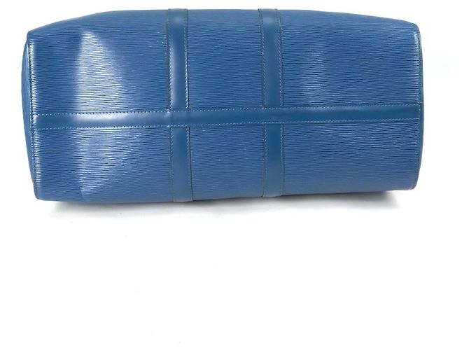 Borsa da viaggio Keepall 45 in pelle Epi Louis Vuitton Blu - vista 5