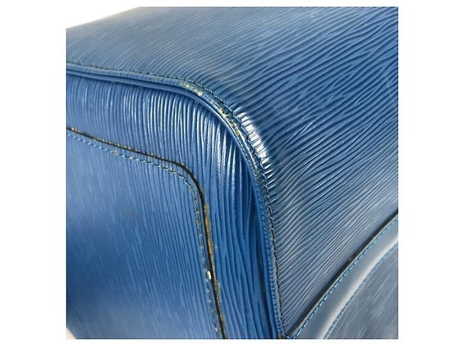 Borsa da viaggio Keepall 45 in pelle Epi Louis Vuitton Blu - vista 8