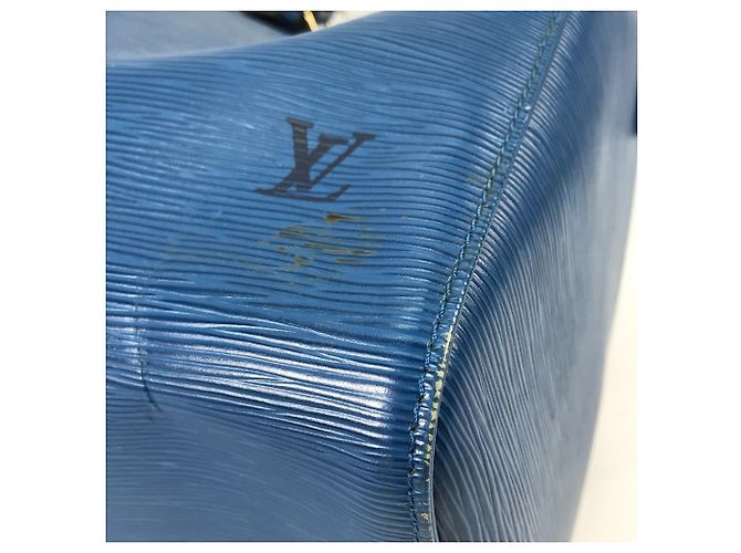 Borsa da viaggio Keepall 45 in pelle Epi Louis Vuitton Blu - vista 9