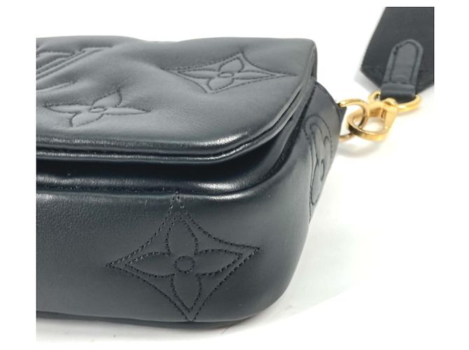 Portafoglio Louis Vuitton Monogram Bubblegram con tracolla Nero Monogramma - vista 15