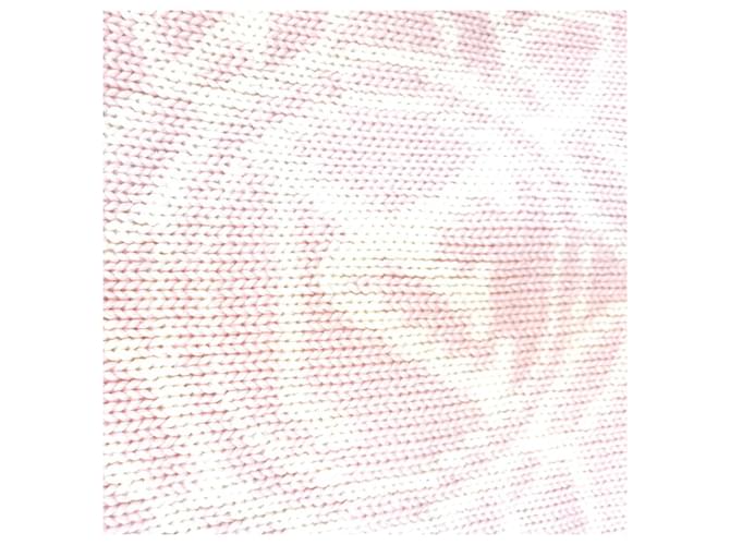 Sciarpa Morning Louis Vuitton Rosa Bianco Giallo - vista 6