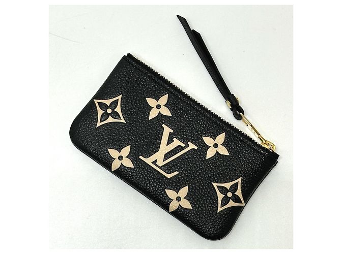 Pochette Cle Coin Case Monogram Empreinte Louis Vuitton Negro Dorado - vista 2