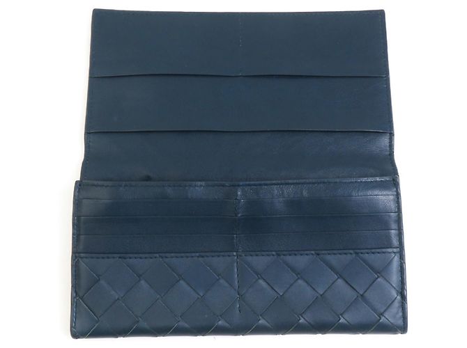 Cartera Larga Intrecciato Bottega Veneta Naranja - vista 3