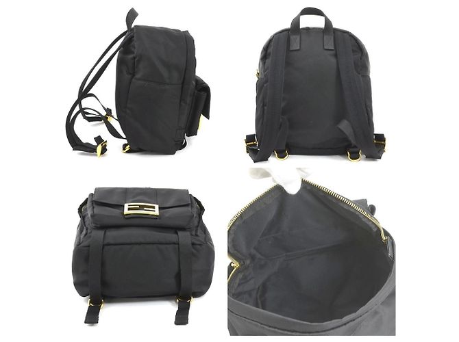 Fendi Nylon Rucksack in Schwarz - Ansicht 2