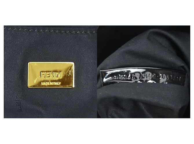 Fendi Nylon Rucksack in Schwarz - Ansicht 5