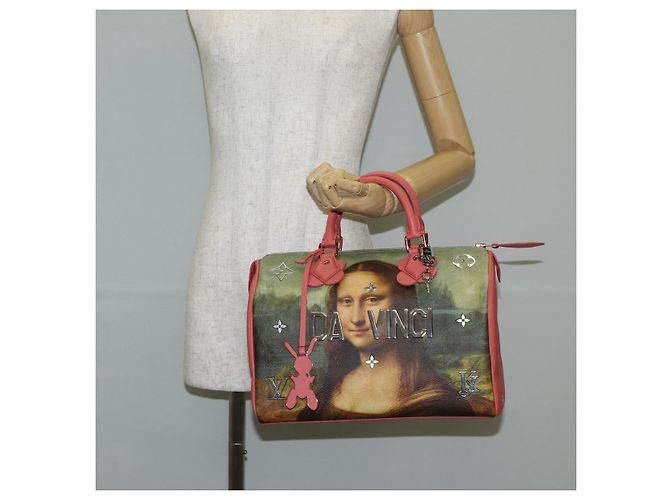 LOUIS VUITTON Collezione Masters DA VINCI Borsa Speedy 30 M43372 Auth ar13671SM Rosa - vista 35