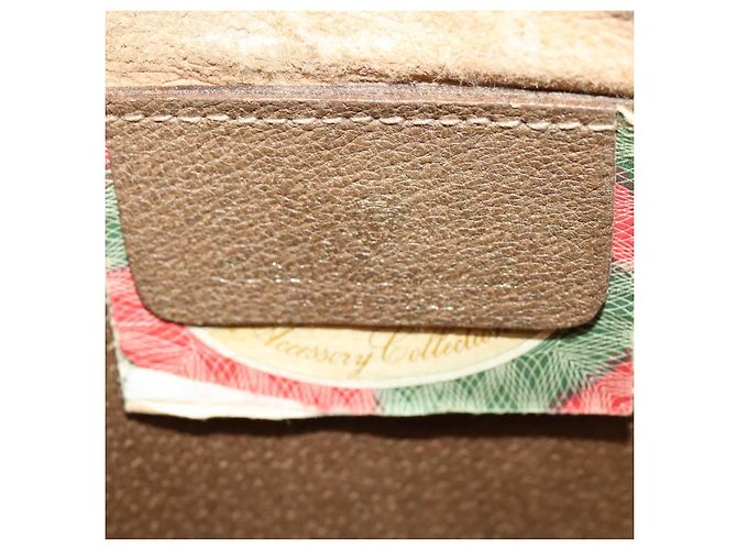 Borsa a Spalla Gucci GG Supreme Web Sherry Line PVC Beige 98 02 047 Auth BA4583 - vista 18