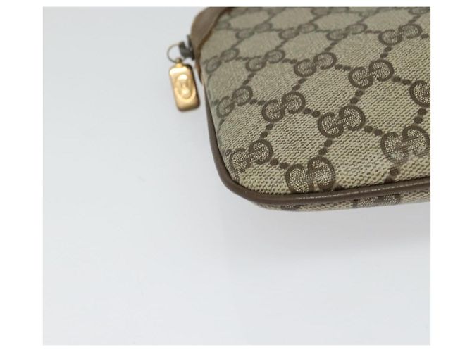 Borsa a Spalla Gucci GG Supreme Web Sherry Line PVC Beige 98 02 047 Auth BA4583 - vista 9