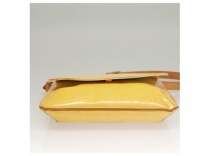 LOUIS VUITTON Borsa Thompson Street Monogram Vernis Gialla M91071 LV Auth BA4453 D'oro - vista 5